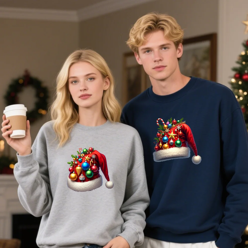 مجموعة مكونة من 9 قطع من ملصقات نقل الحرارة من الفينيل لعيد الميلاد - ملونة مع تصميمات إبداعية، مناسبة لتخصيص الملابس والسترة