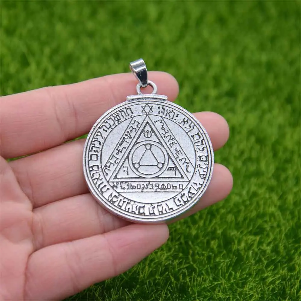 Nostalgia Pentacle Of The Sun Talisman Key Of Solomon Seal Pendant Necklace Hermetic Enochian Kabbalah Jewellery