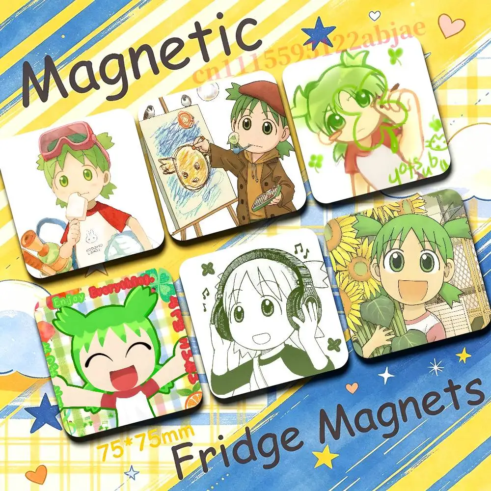 Y-Yotsuba K-Koiwai Fridge Magnetic Magnet PVC Memorial Decor for Family Friends Students Adults