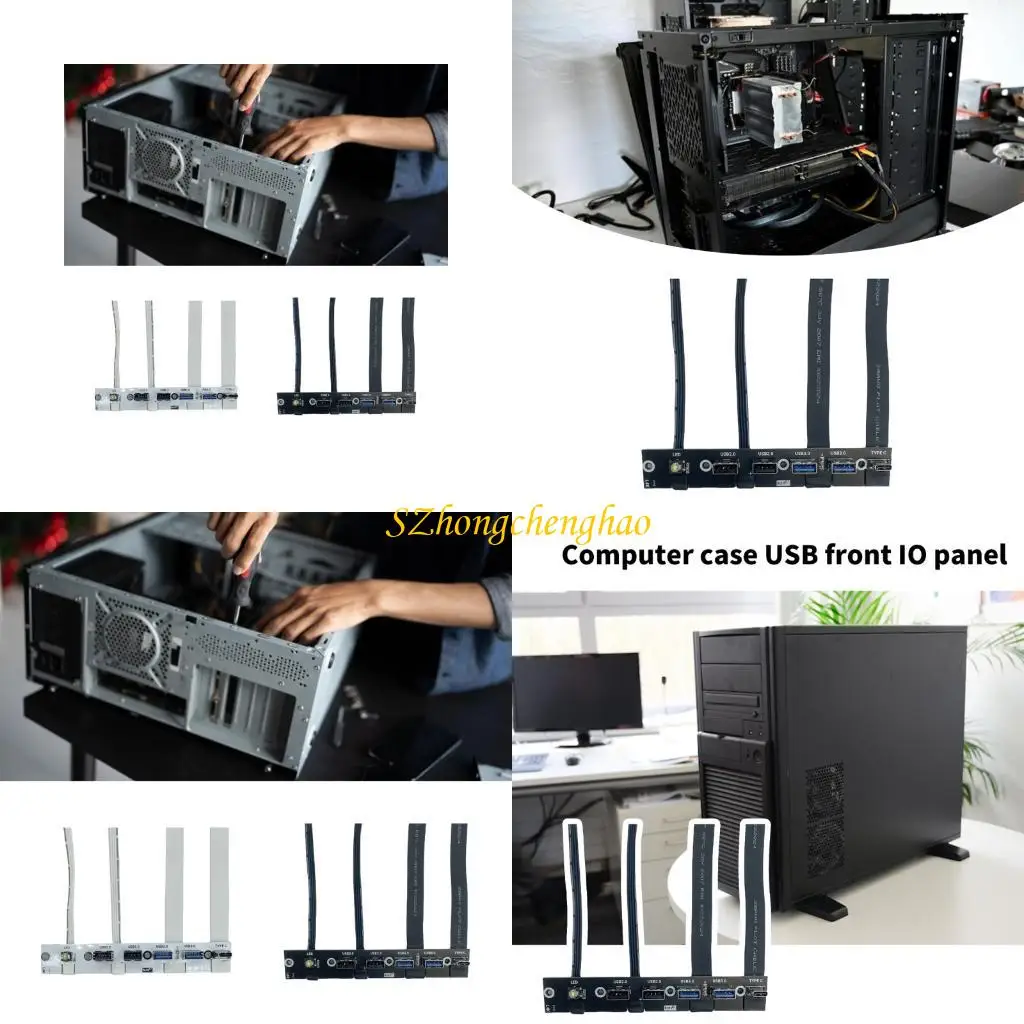 

Panel 2 Port USB3.0+2 Port USB2.0+1 Port TYPE C 20G USB3.0 Front Panel Hub 601D