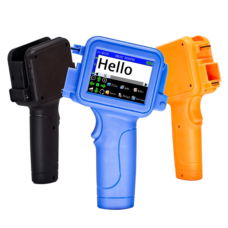 Handheld inkjet printer,  quad-core monochrome plastic bottle expiration date printer
