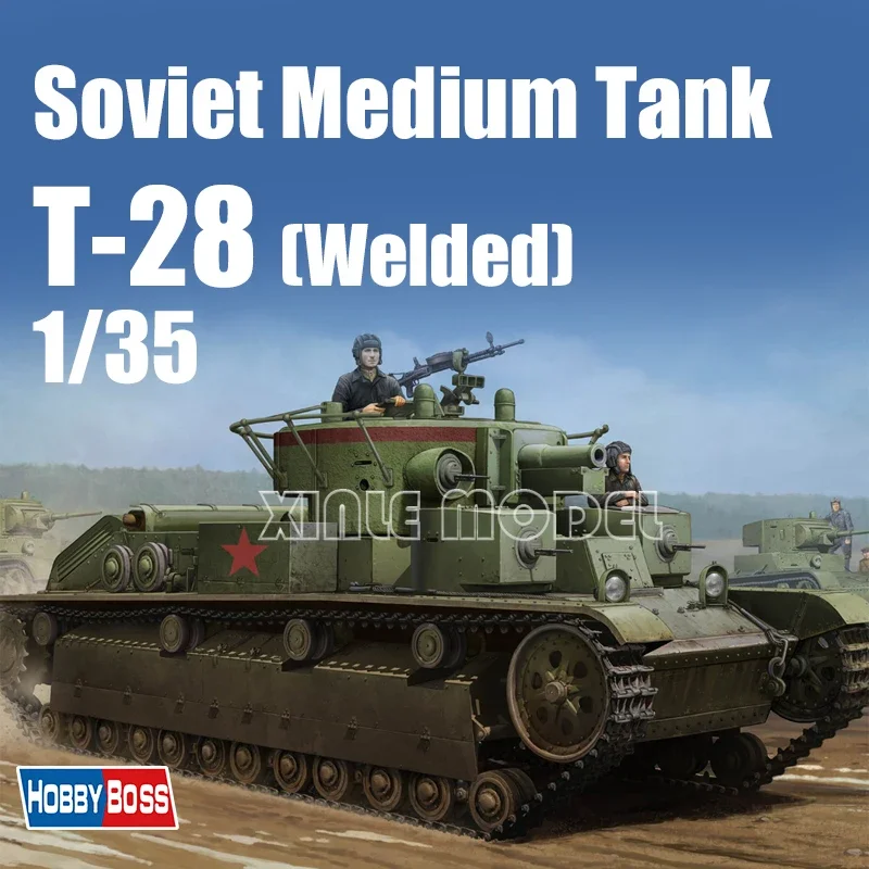 

Trumpeter Plastic Assembled Tank Model Kit 83852 DWSGX Soviet T-28 Medium Tank (welded) 1/35