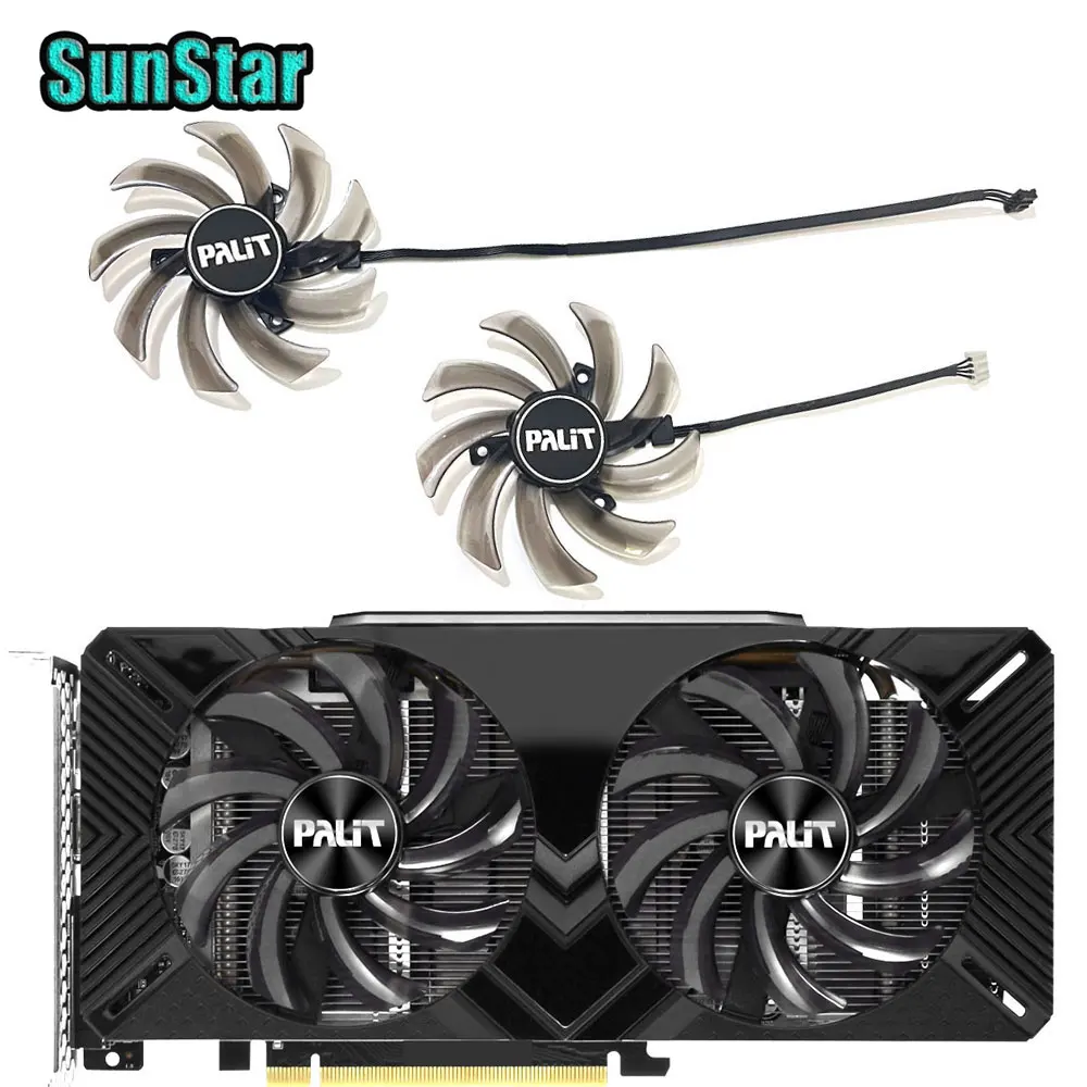 NEW GA91S2U FDC10H12S9-C 85MM Palit GTX 1660 DUAL GPU Cooling Fan For PALIT RTX 2070 2060 DUAL GTX 1660 1660Ti DUAL Video card