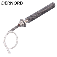 DERNORD 220V Fin Heater SUS304 Radiator Electric Air Heating Element 300w/500w/650w/800w/1000w