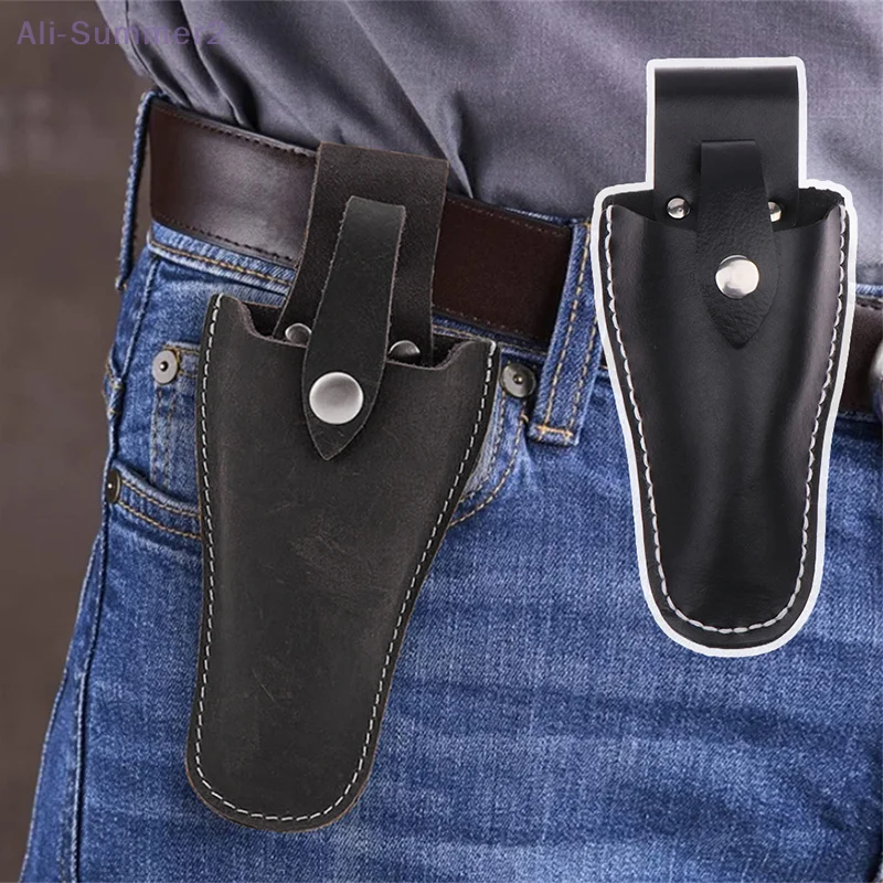 {Summer2}Gardening Pruning Shears Leather Pouch, PU Sheath For Tool Storage, Portable Bag For Scissors Organization