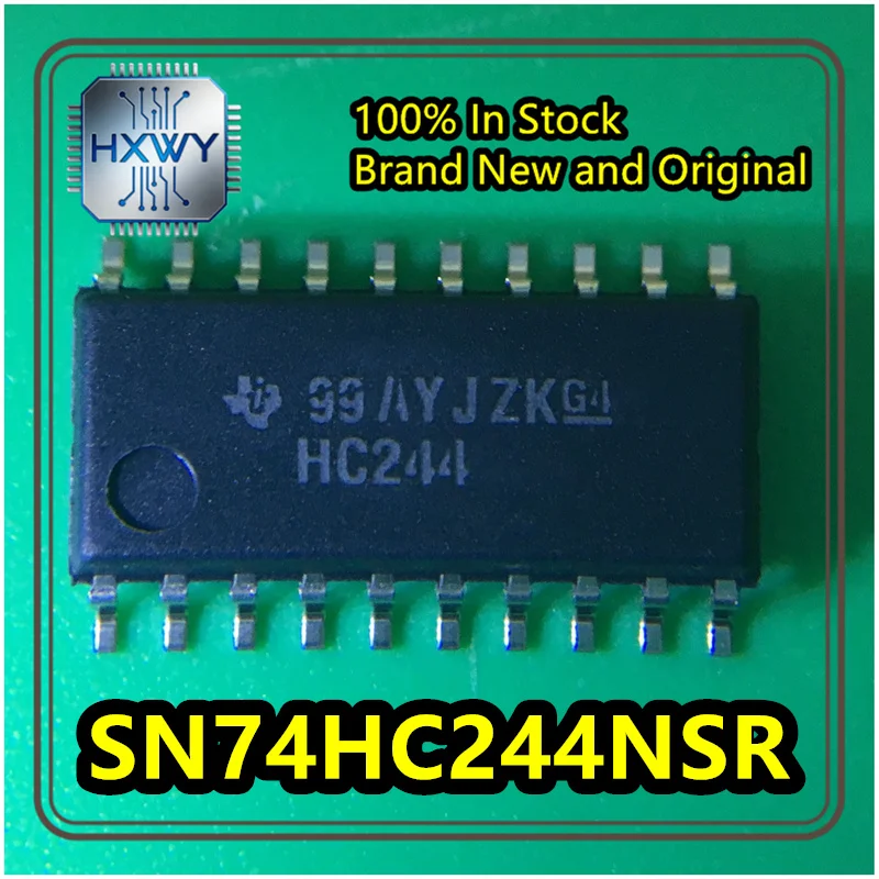 (10/50 pieces) SN74HC244NSR HC244 SOIC-20 Tri-state Output Eight-channel Buffer and Line Driver, Brand New Original Stock