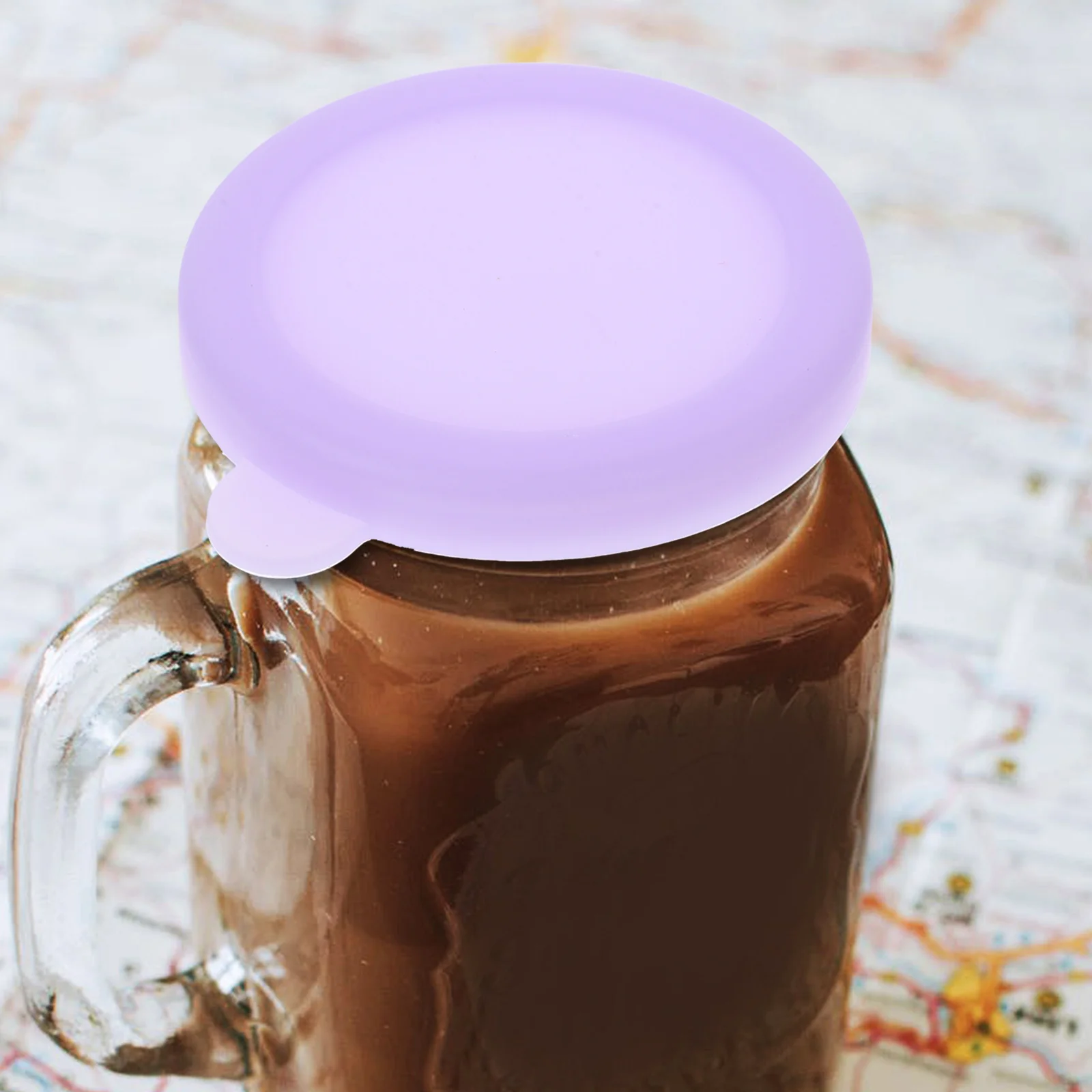 

6Pcs Silicone Sauce Cup Lids Colorful Reusable Covers for Small Dipping Bowls Leak-Proof Protection for Ketchup Salad Dressings