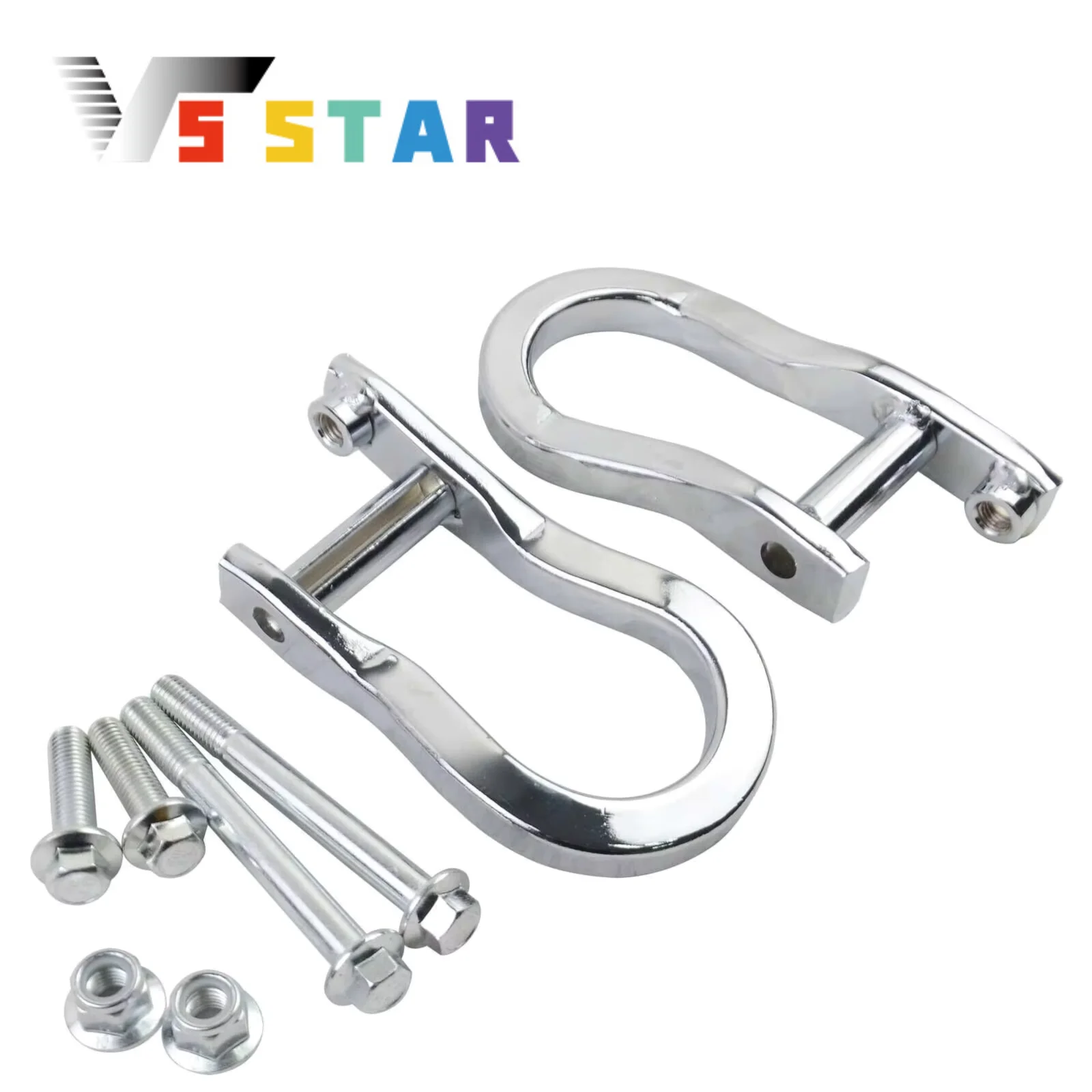 

84192871 84072462 2 шт. прочные металлические хромированные буксирные крюки для Chevy Silverado GMC Sierra 1500 2007-2018 серебристый красный TH-1036