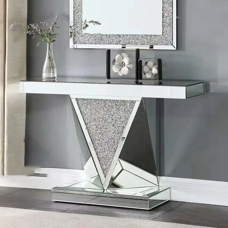 

Nordic Design Living Room Table Vintage Modern Silver Console Table Vertical Console Tisch Wohnzimer Entrance Hall Furniture