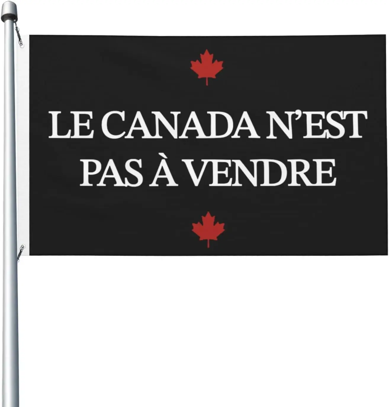 Flagicts 100% Polyester Le Canada N'Est Pas à Vendre Garden Flag