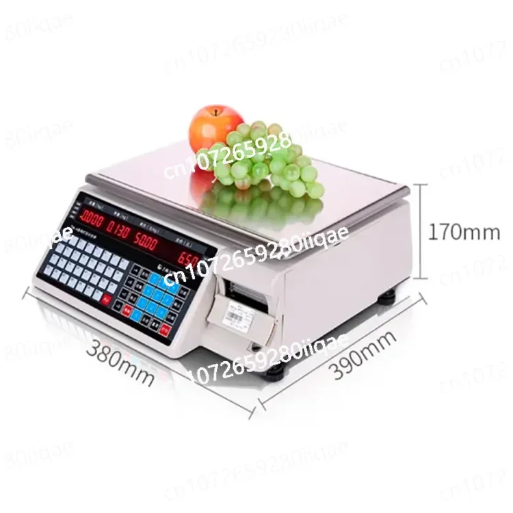 

Цифровые весы для розничной торговли супермаркетом с принтером штрих-кода для цен, весы для печати этикеток