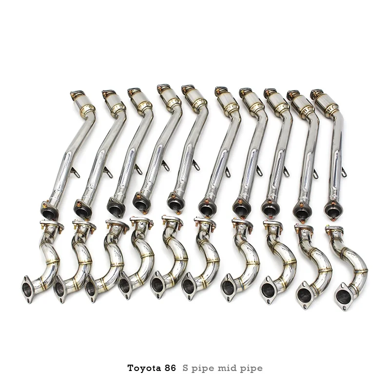 Head Section High flow Pipes Exhaust Pipes branch downpipe Exhaust Pipe with catalyst for Toyota FT86/GT86/86 2.0 2012-2019