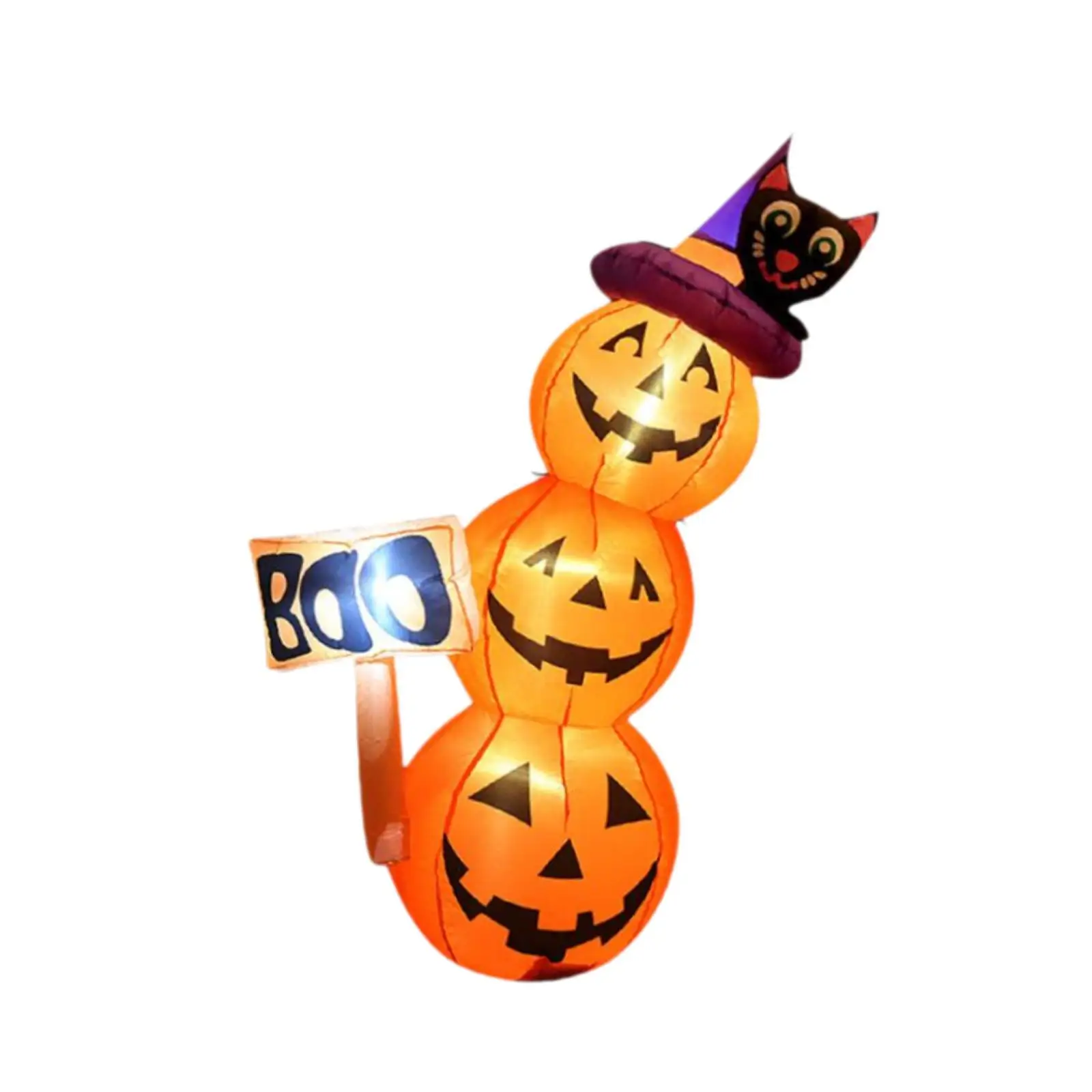 

Halloween Inflatable Pumpkin LED Lights Outdoor Decoration Prop Inflatable Toy for Holiday Garden Home Family Yard Decorations