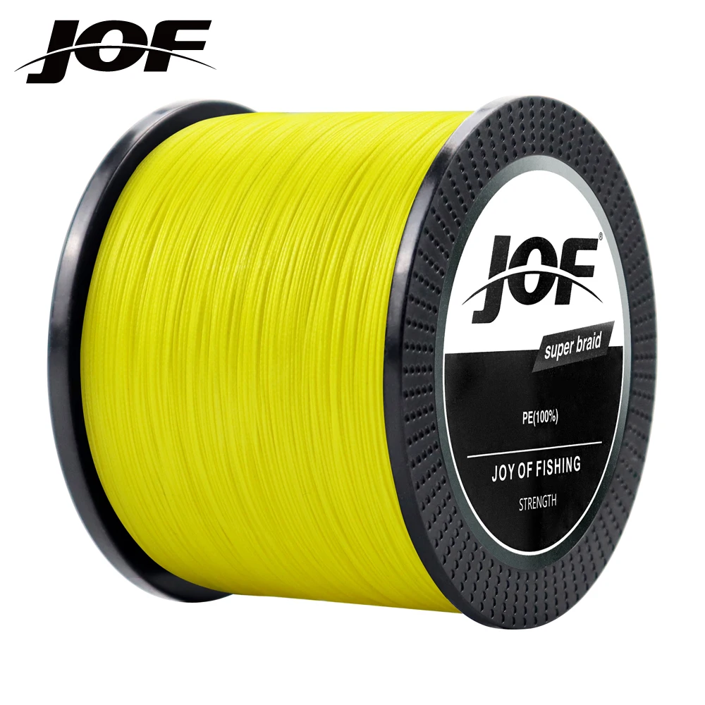 JOF Fishing Lines 1000M 500M 300M 100M 8 Strands Braided Line Multifilament PE Fishing Line 22 31 41 50 61 72 88LB 0.16-0.5mm