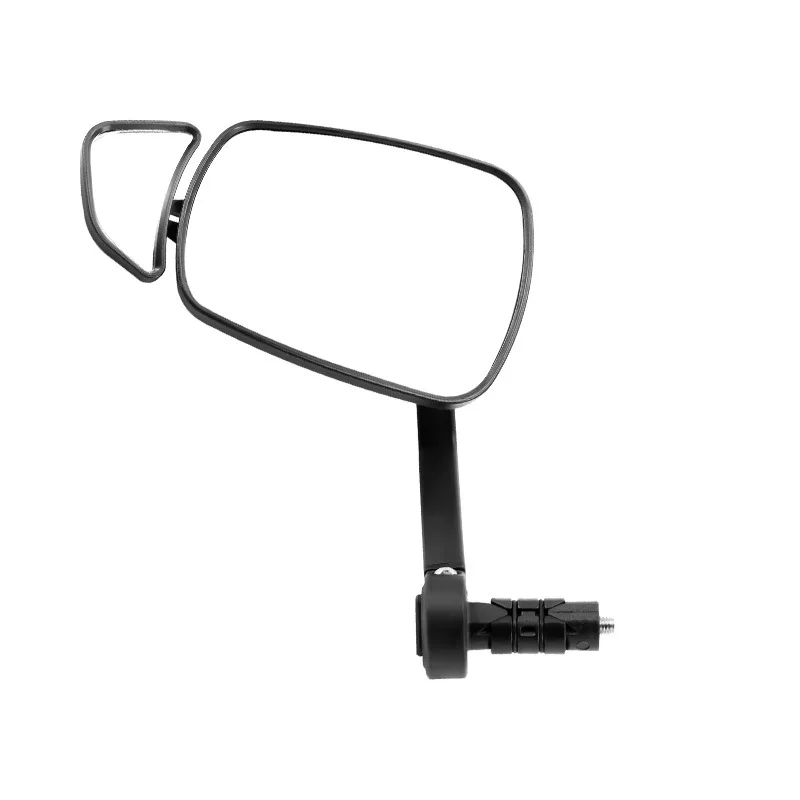 

Handlebar Mounted Dual Lens Mirror for Bicyclists Seeking Reliable Rear Coverage and Side Monitoring Functionality