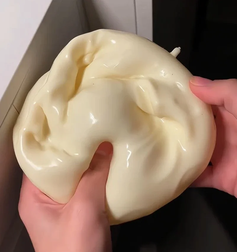 Echtes Vaseline-gefülltes Riesen-Käse-Squishy-Spielzeug 1-3 Stück Weicher Quetsch-Stressabbau-Ball Niedliche Käseform Langsam Rückfedernder Fidget-Ball – Detail 12