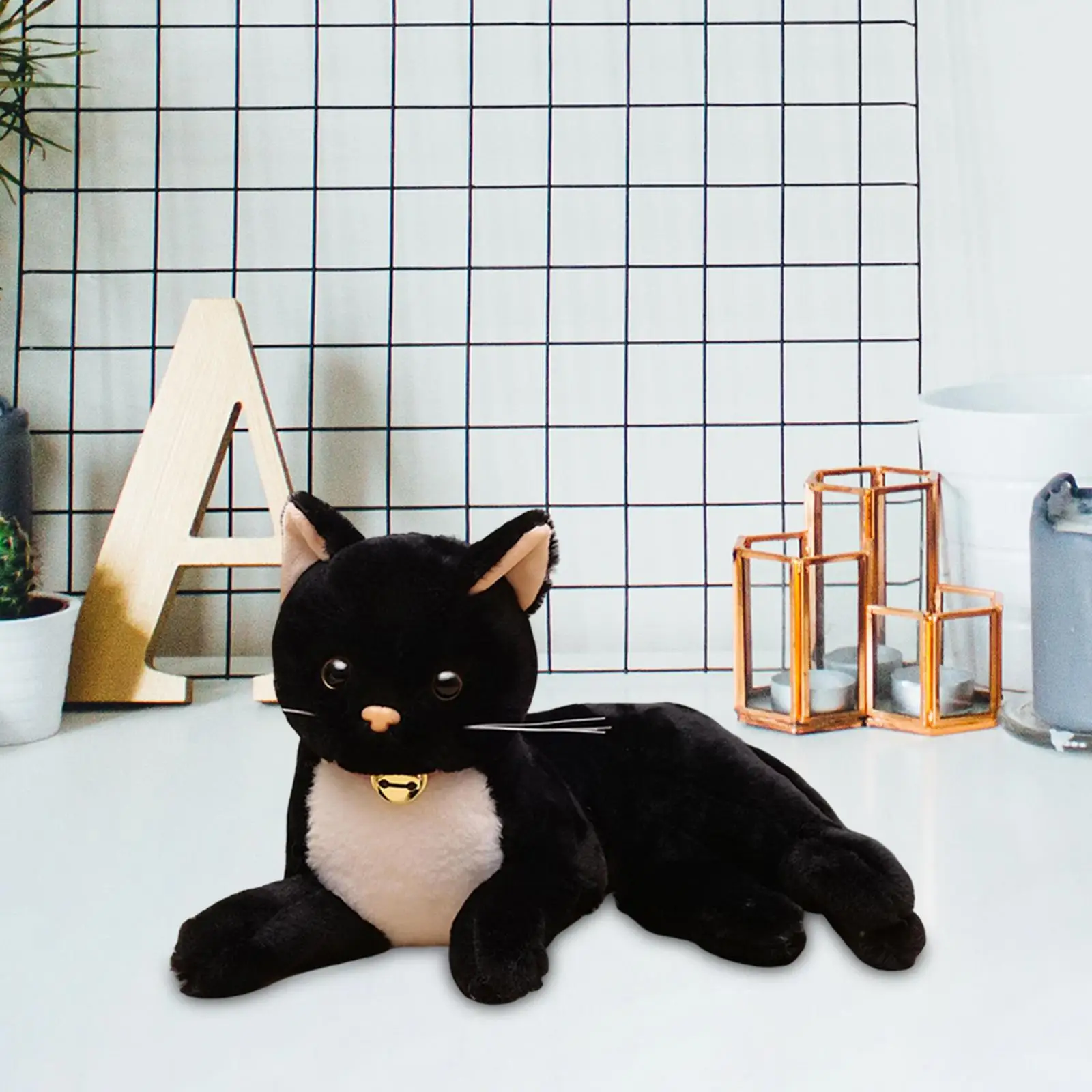 Plüschkatzen-Kuscheltiere, kuschelig für Raumdekoration, Schlafenszeit, Freund, Urlaub