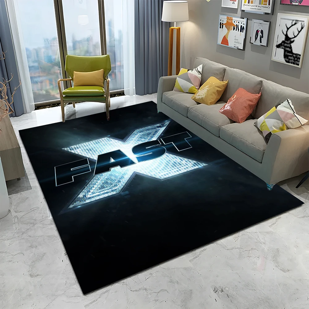 

3D Printing HD 10 Fast & Furious X Carpet Rug for Home Living Room Bedroom Sofa Doormat Decor,kids Area Rug Non-slip Floor Mat