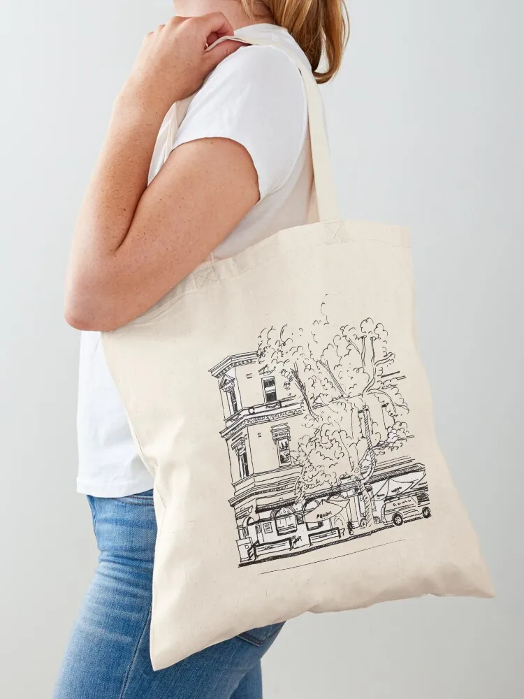 Victorian Building Tote Bag Eco bag Shopper bag Women's shopping cute tote Canvas Tote