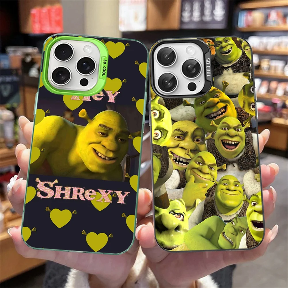 Cartoon Funny Movie S-ShrekS Phone Case For iPhone 16 15 14 13 12 11 Pro Max X XR XSMAX Matte Shockproof Back Cover