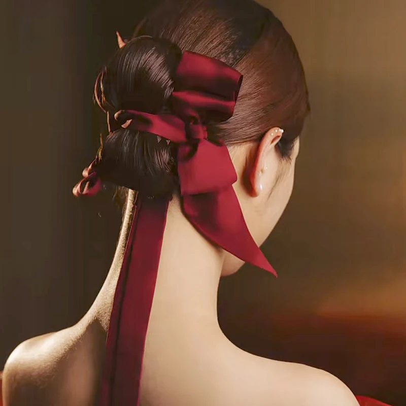 

Одежда для тостов, головные уборы, повязка на голову с бантом в стиле ретро, заколка для волос, свадебное платье, аксессуары для вечернего платья