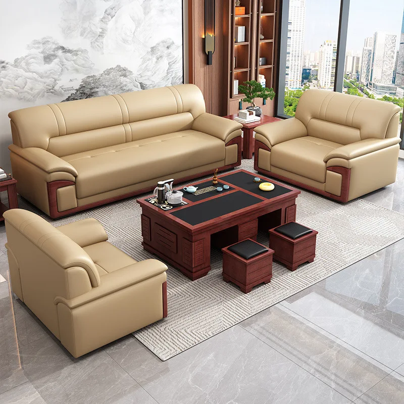 Office sofa is simple, modern reception room business negotiation