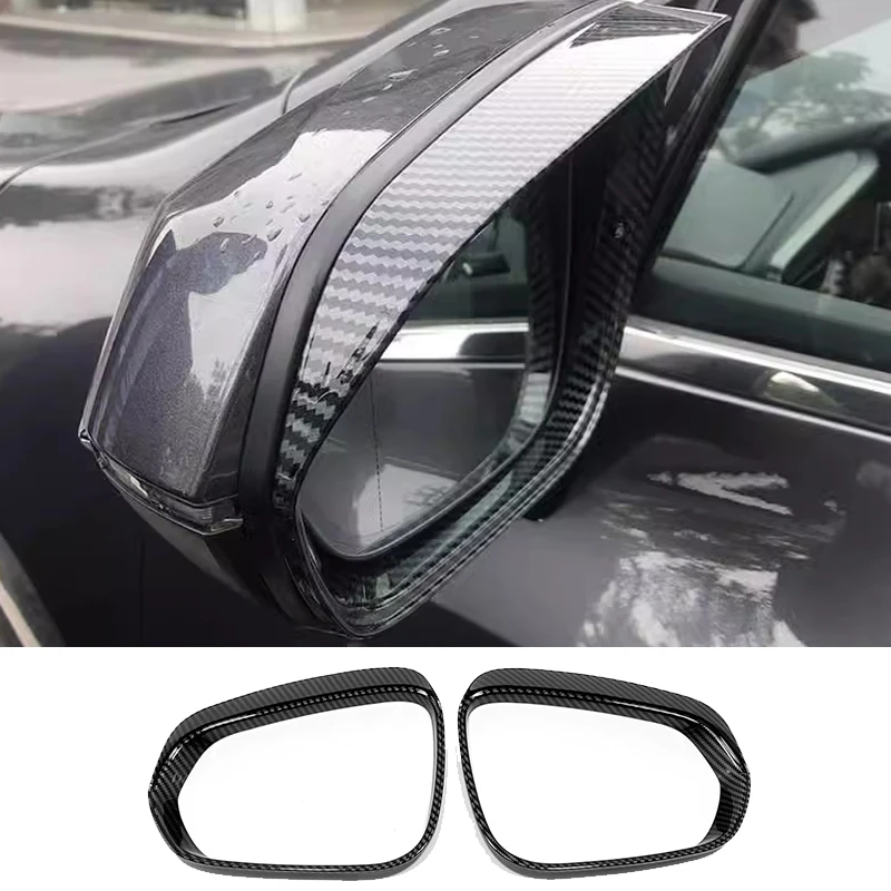 For Lexus Nx 2022 2023 2024 Az20 Nx260 200 250 350 300 Carbon Fiber Car Rearview Rain Visor Frame Chrome trims Accessories Auto