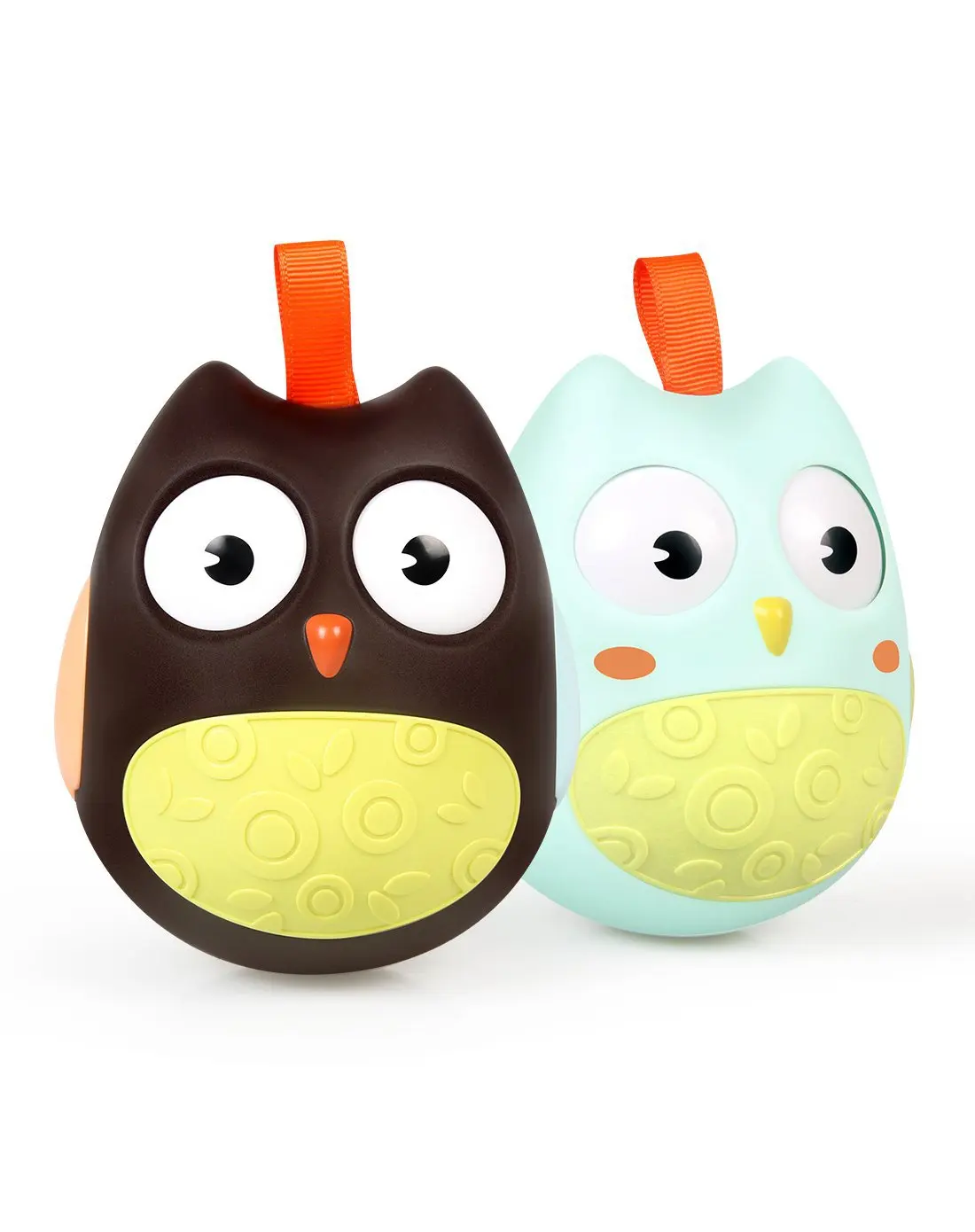 Cute Baby Toys Nodding Moving Eyes Owl Doll Baby Rattles Gifts Baby Roly Poly Tumbler Toy With Bell Toys For Children