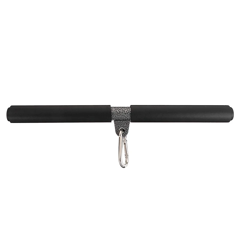 

ABKG Pro 1 Set Rotating Straight Bar DIY Bicep Pull Bar with Handgrips Attachment Rotating Straight Bar for Professional Gyms