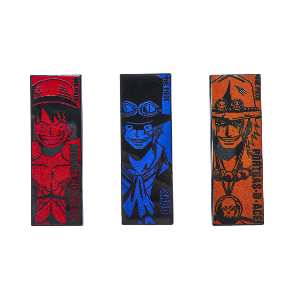 Pin de Esmalte de Anime One Piece, Monkey D. Luffy y Portgas·D· Ace Sabo, Pins para Mochilas, Broches, Insignias, Broche Kawaii
