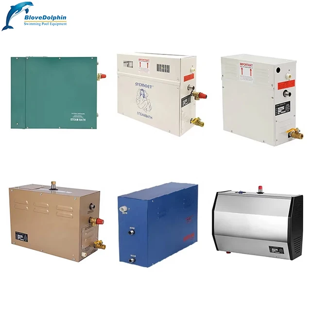 July005 Automatic Control Wet Steam Sauna Bath Equipment 12KW Electric Heating Steam Machine With Computer Control Panel