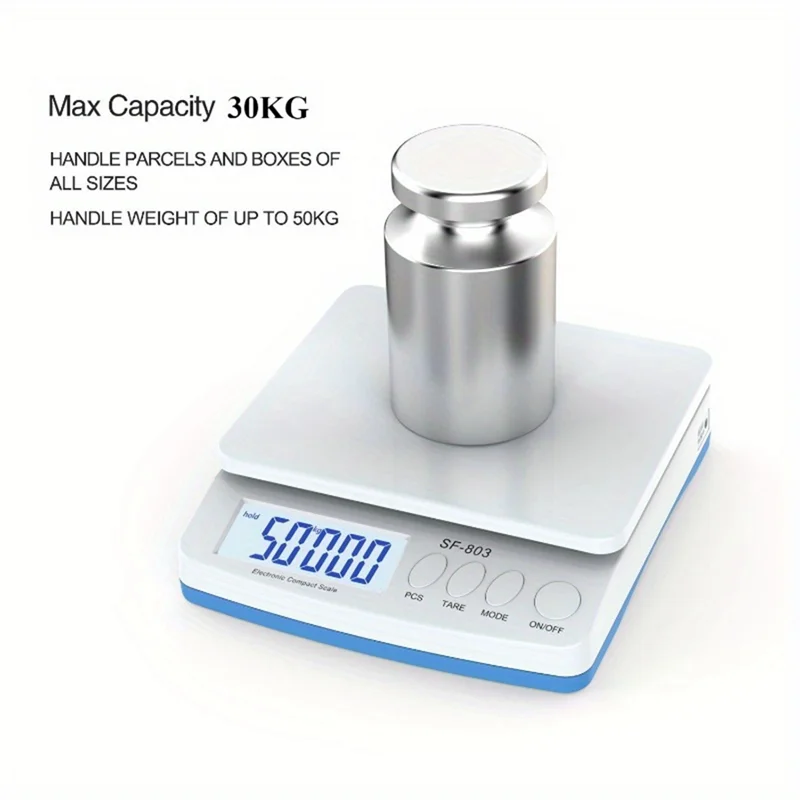 A66Z Precision Digital Kitchen Scale SF803 Electronic 30Kg/1G Scale Catering Table Scale Black