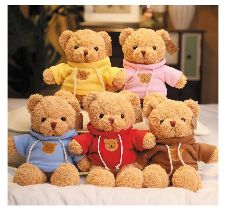 Doll Printing Wholesale Logo Graduation Gift Birthday Company Gift Teddy Bear Plush Toy Teddy Bear Manufacturer Direct Sales