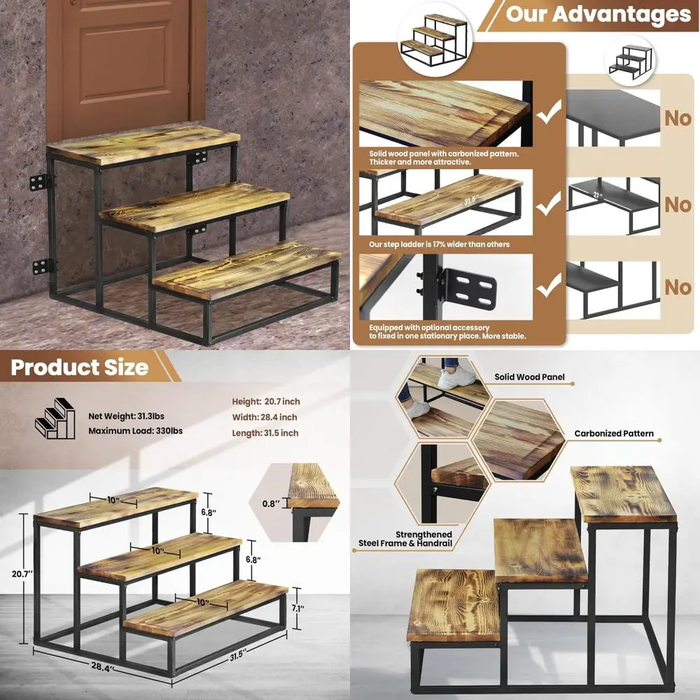 

Ступеньки для гаража, сборные лестницы для постоянной установки, не портативные/легкие альтернативы, лестницы для гидромассажной ванны, сборные на открытом воздухе