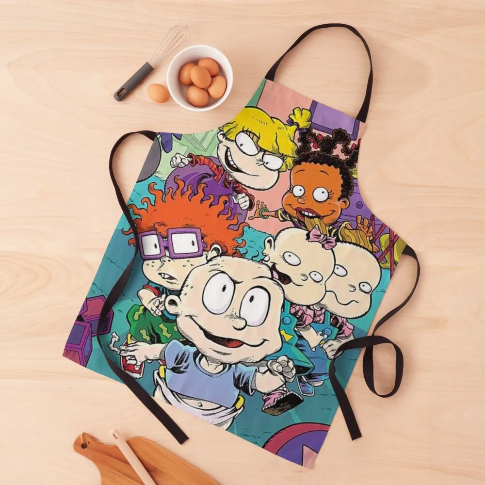 

Rugrats Apron carpenter with pockets restaurant accessories Women's Dresses Apron