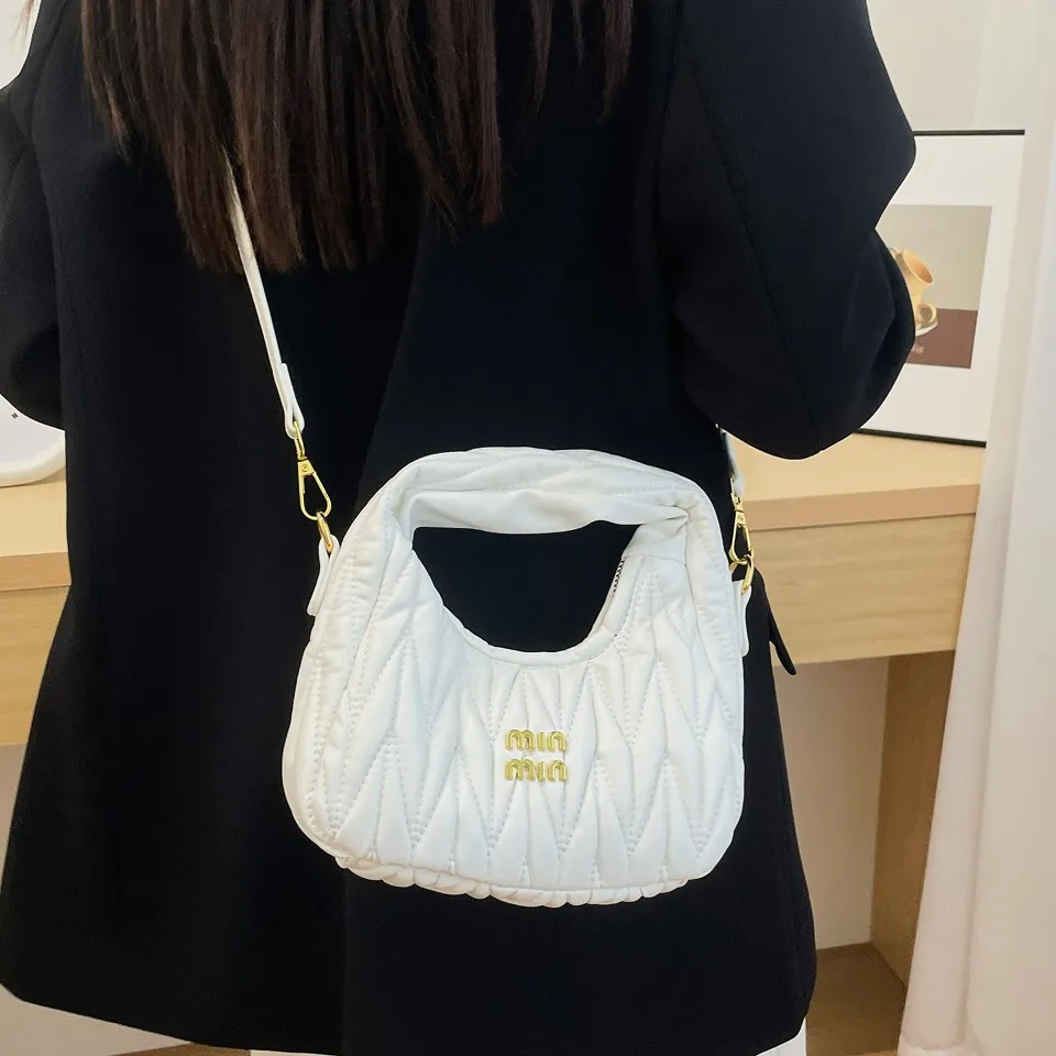 Personalized Silver Buckle Underarm Square Bag For Women Summer Autumn New Fashion Chain Bag Light Luxury Shoulder Crossbody Bag