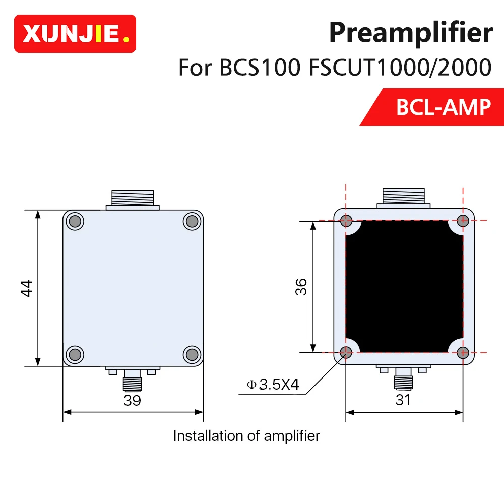 XUNJIE Friendess Amplifier Preamplifier Seneor For BCS100 FSCUT controller for Precitec Raycus WSX fiber laser machine