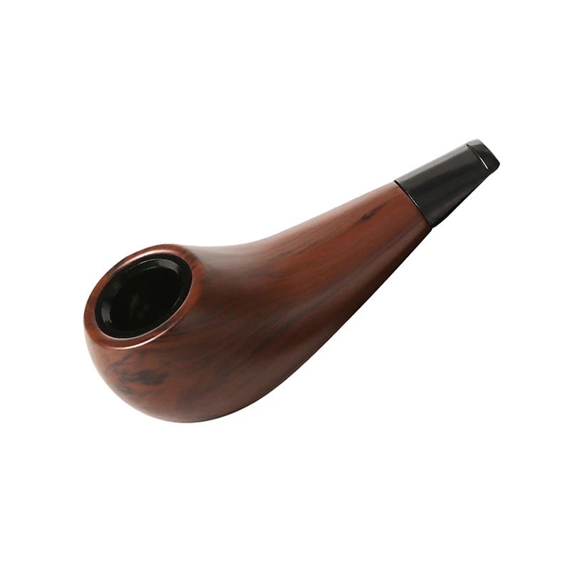 

Resin Ebony Tobacco Pipe Retro Bakelite Bending Filter Pipe Potable Handheld Smoking Pipe Cigarette Accessories Men's Gifts