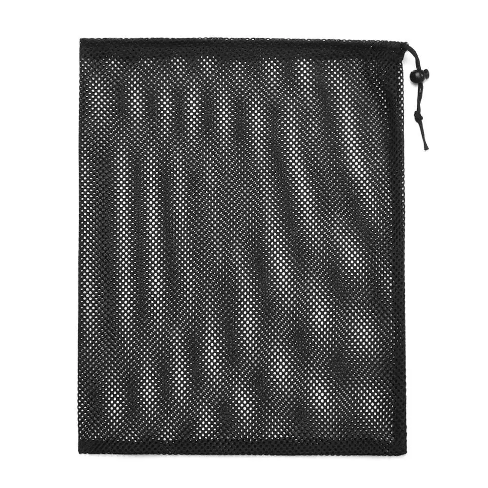 Travel Nylon Home Stuff Sack Storage Bag Mesh Drawstring Bag Laundry Bag