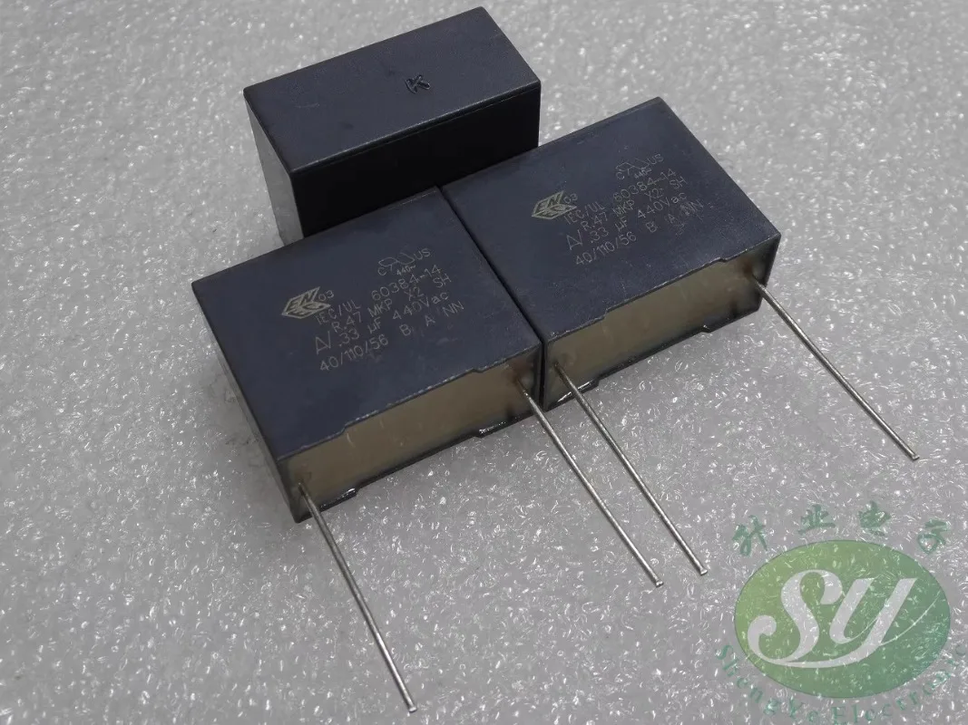 

5PCS AV R47 0.33uf/440VAC 330nf u33 334 New X2 film capacitor 22MM