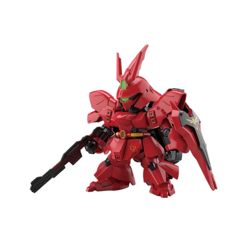 Bandai Q Version BB Warrior SD EX 017 Char MSN-04 Sazabi Gundam Assembly Action Figureals Modell
