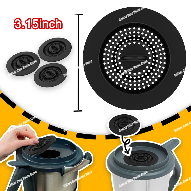 Silicone Splash Guard For Thermomix TM6/TM5/TM31 Food Processor Black Replacement Protective Cover Fliter Accessories Gadgets