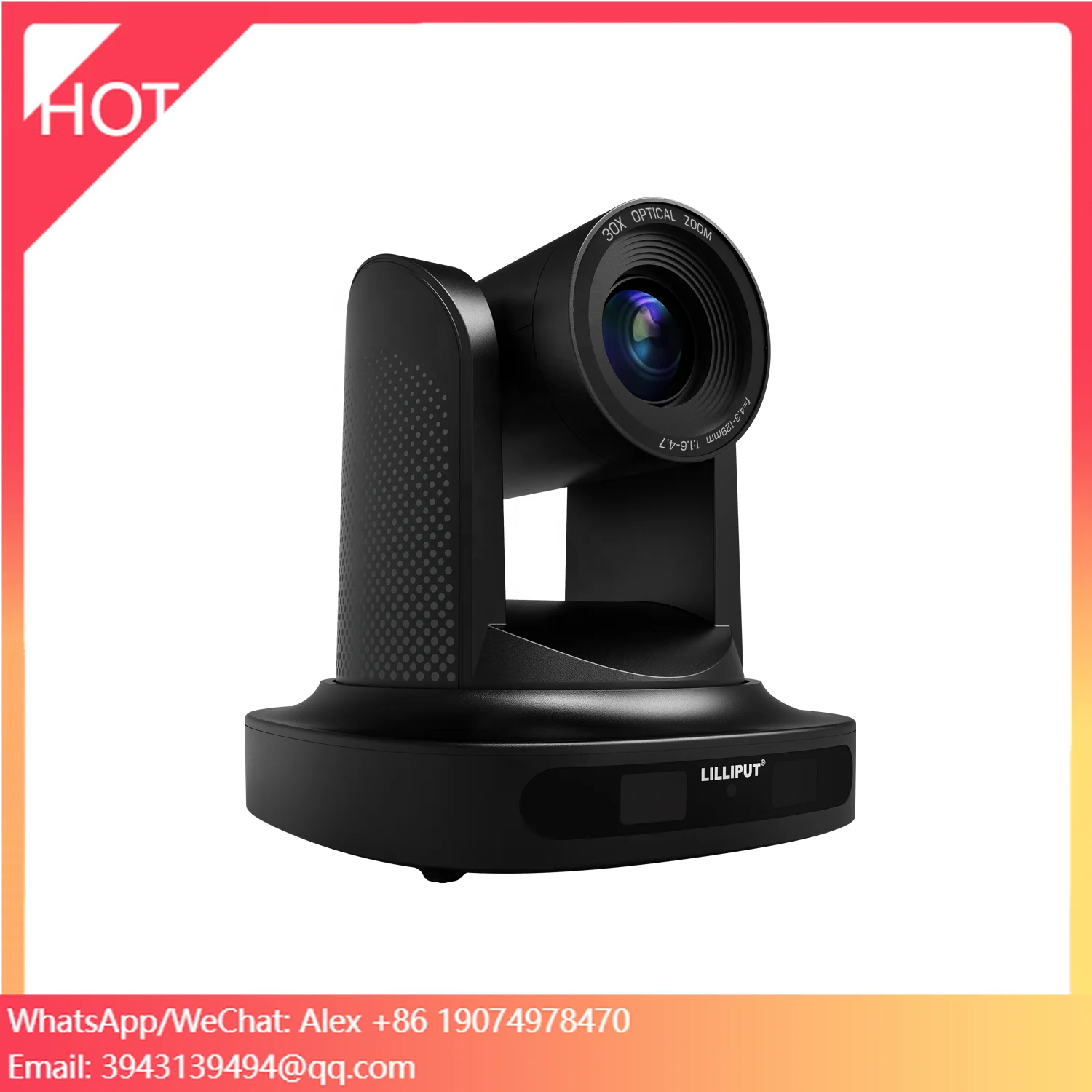 

Lilliput Full HD PTZ 20X Optical Zoom IP Camera With & 3G-SDI Video Output, PoE Power