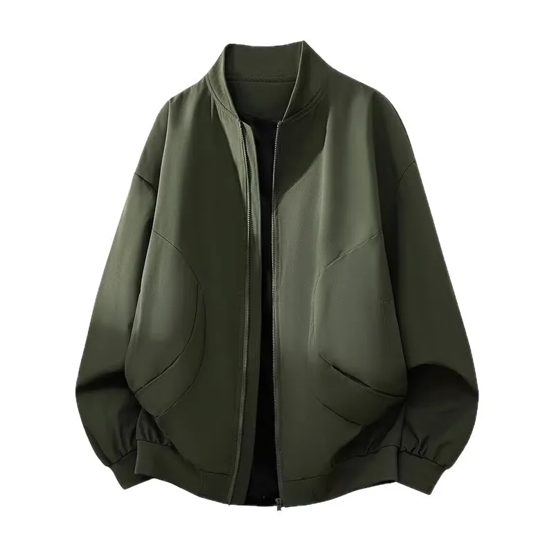 

European American Spring and Autumn New Flight Men's Casual Sports Coat Hong Workwear Thin Baseball Top