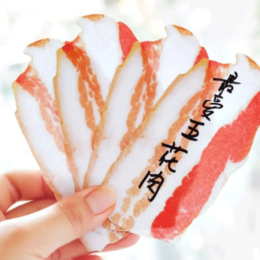 Bloc de notas adhesivas de carne de pescado de simulación de regalo para estudiantes de estilo japonés para niños, suministros de papelería escolar, almohadillas autoadhesivas