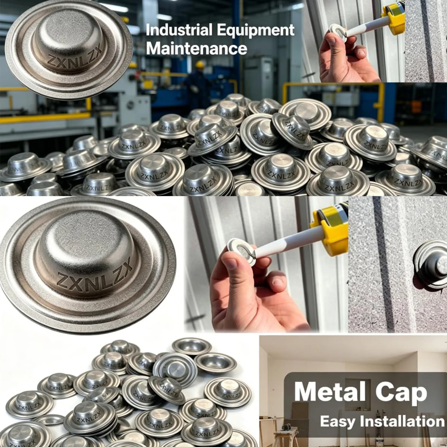 

New 50PCS Bolts Screw Cover Caps For Furniture Roof Wood Screw Caps Metal Upholstery Cabinets Outdoor Siding Painting Shutters