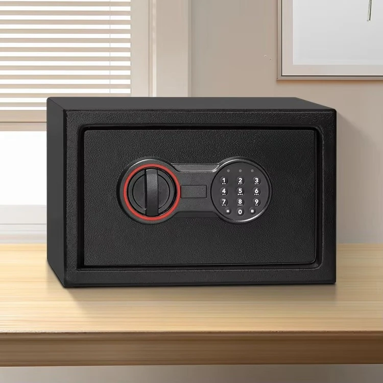 High-end Furniture Digital Cash Box Mini Home Safe Electronic Digital Key CE Certification Electroplating Surface Treatment