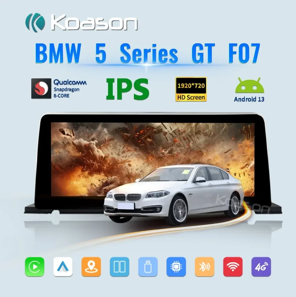 Koason Wireless CarPlay Android AUTO Touch Screen Upgrade For BMW 5 series GT F07 Car Radio Stereo Video Player GPS Navigation