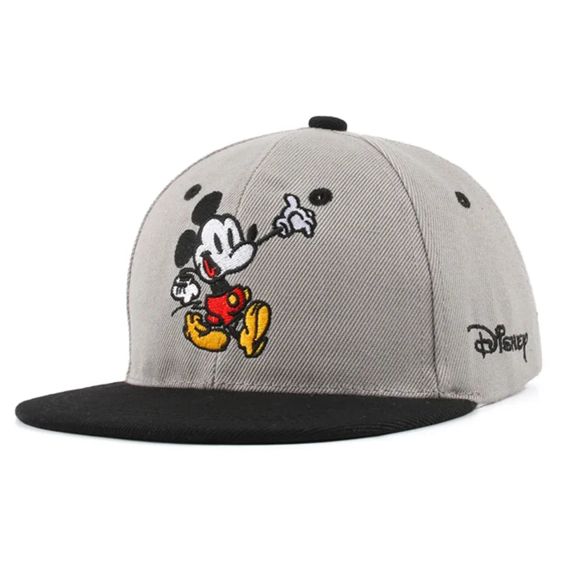 Disney Waflera Mickey Mouse Children\'s Baseball For Boy Girl Embroidered Cotton Kids Hip Hop Sun Cap Snapback Outdoor Baby Hat