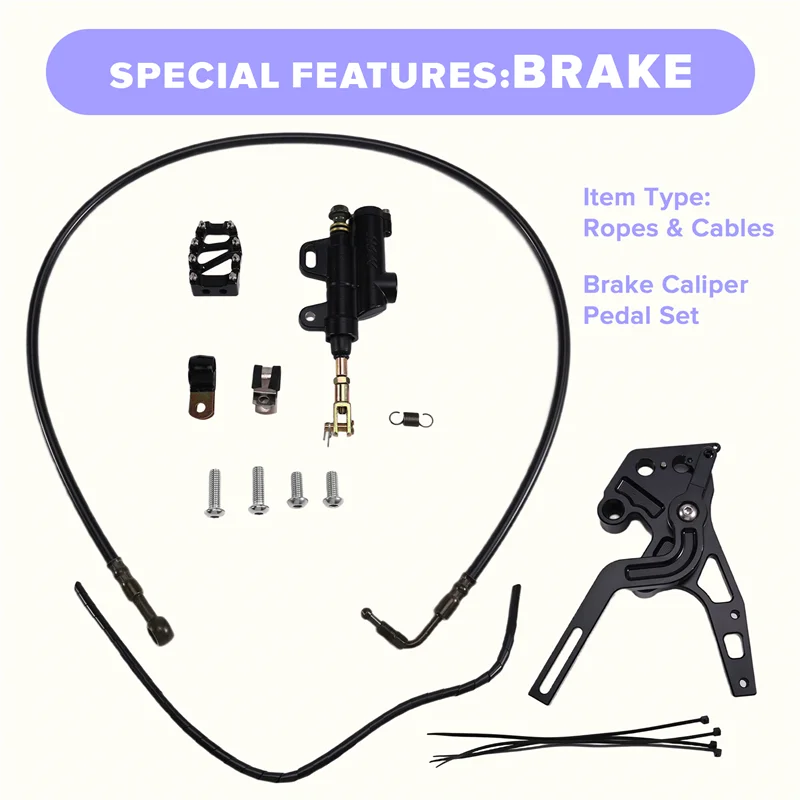 

Hydraulic Foot Brake Pedal Lever Reservoir Hose Kit For Talaria Sting MX3 MX4 MX5 Electric Dirt Bike